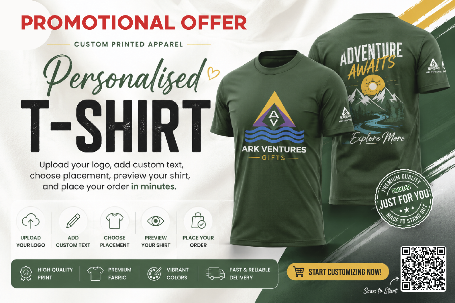 Ark Ventures Gifts T-Shirt Promotional Banner